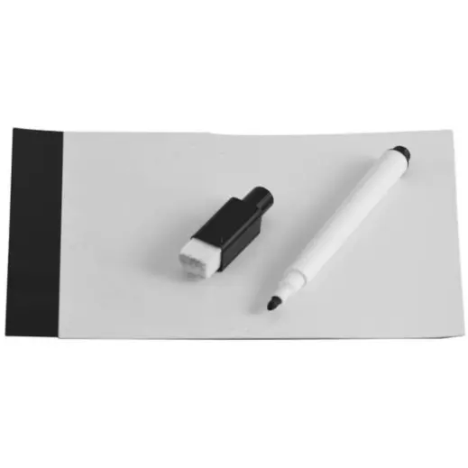 Fridge Magnetic Board & Marker Black Open